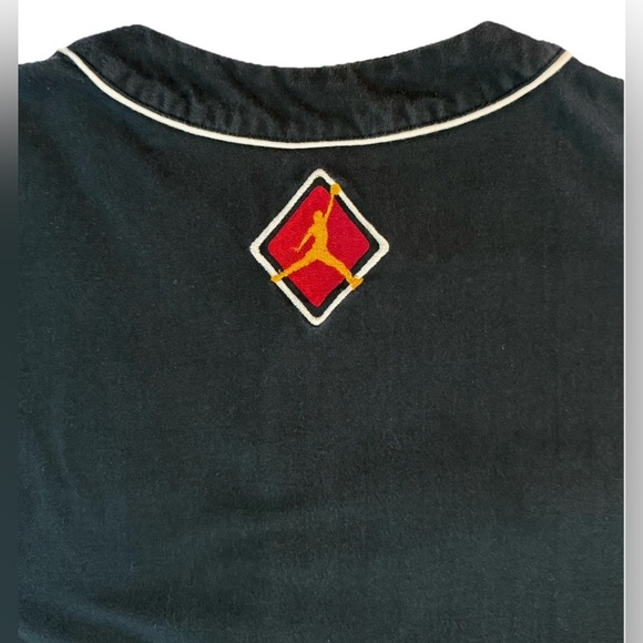 Vintage Y2K Nike Air Michael Jordan Baseball Jersey Boys Size YM No Sz Tag READ - Picture 7 of 9